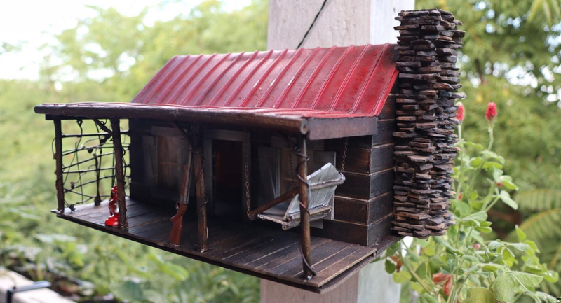 Illustration for article titled This Homemade Evil Dead Bird Feeder Is So Damn Good